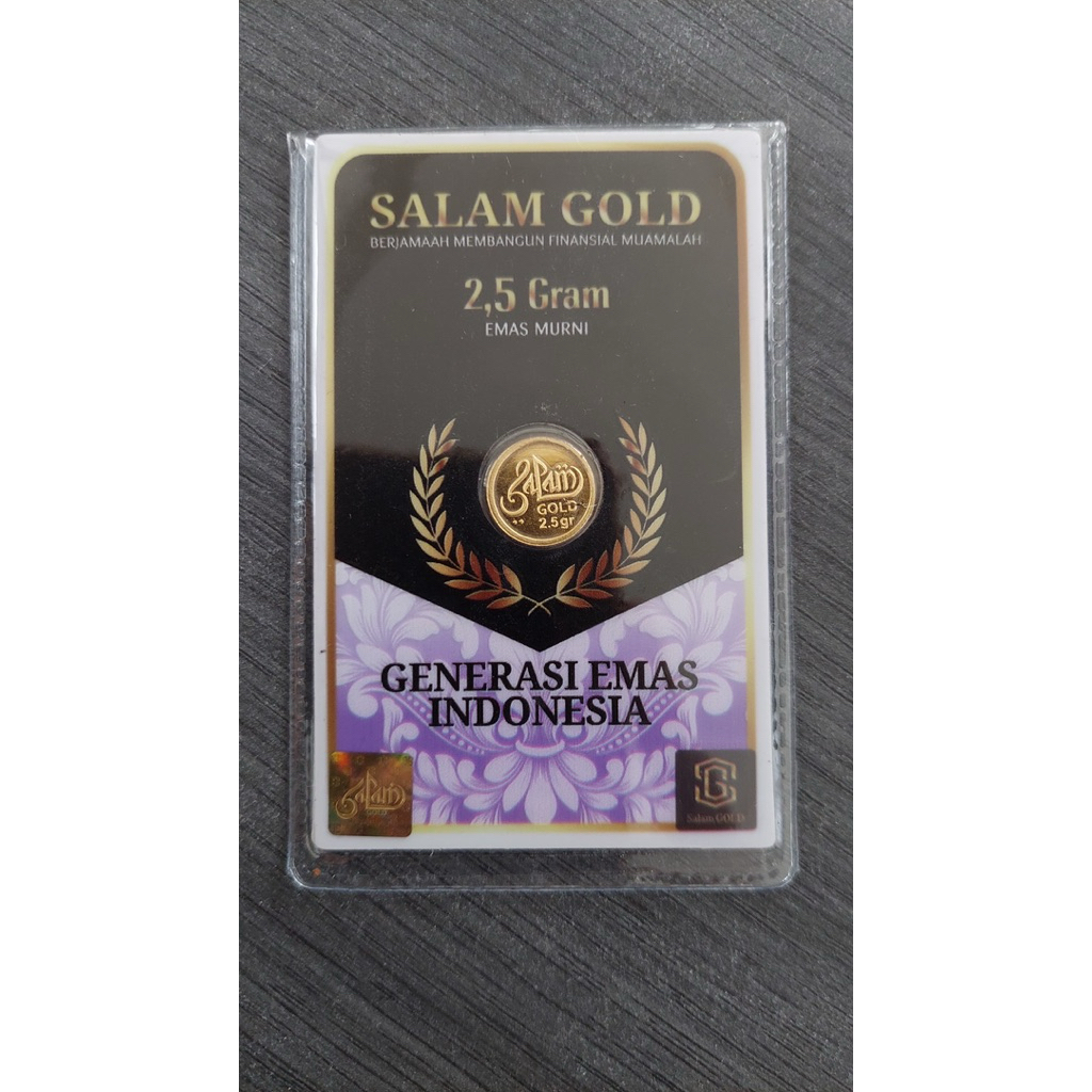 SALAM GOLD REGULER SERIES 2,5-5gram/LOGAM MULIA EMAS/EMAS BATANGAN/LOGAM MULIA GOLD