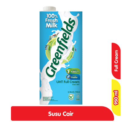 Greenfields Susu UHT Full Cream Kotak 950 ml