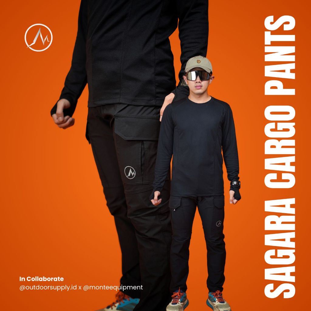 MONTE EQUIPMENT - Celana Gunung Celana Panjang Outdoor Celana Hiking Pria Wanita - SAGARA CARGO PANT
