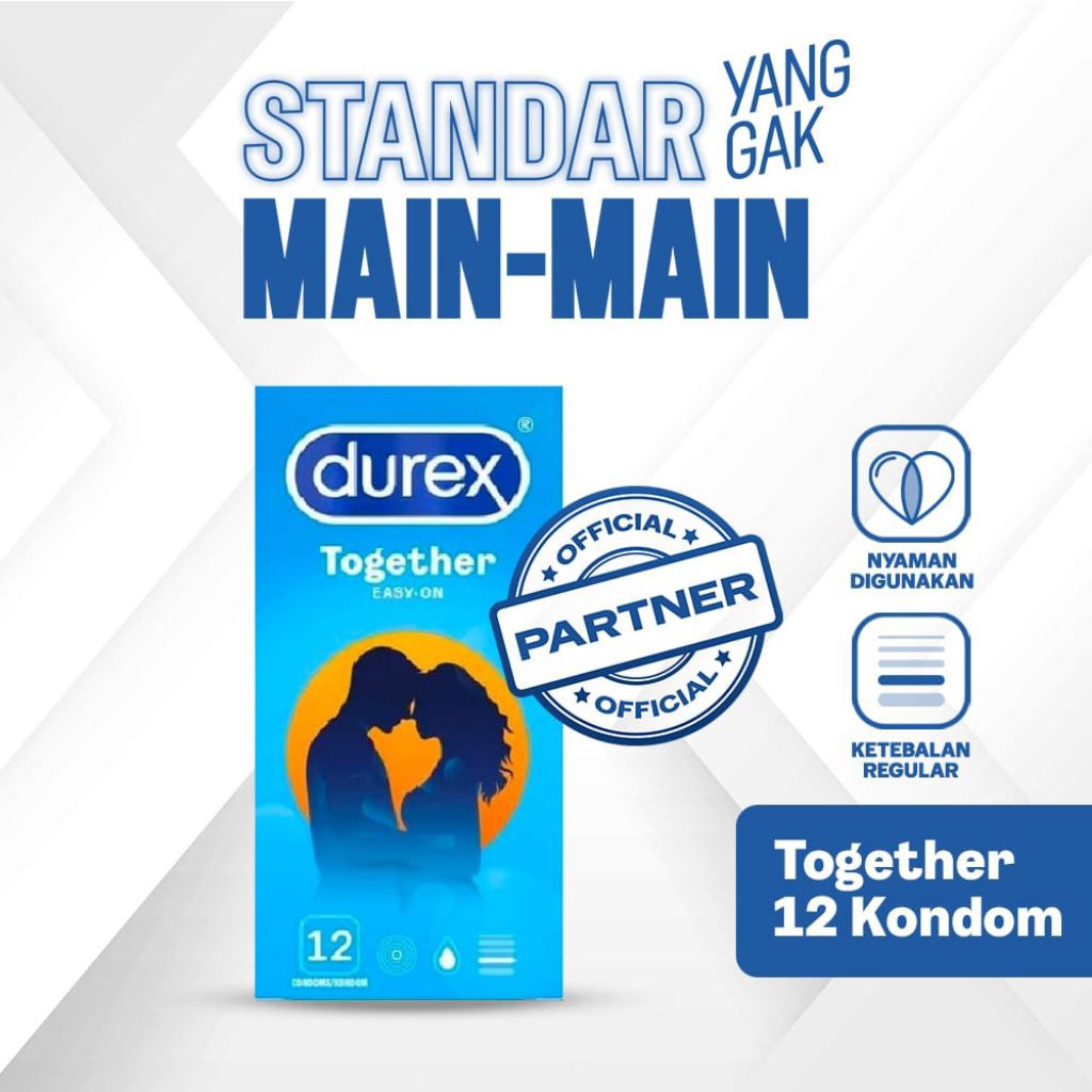 DUREX - Kondom durex Together 1box isi 12pcs / durex condom