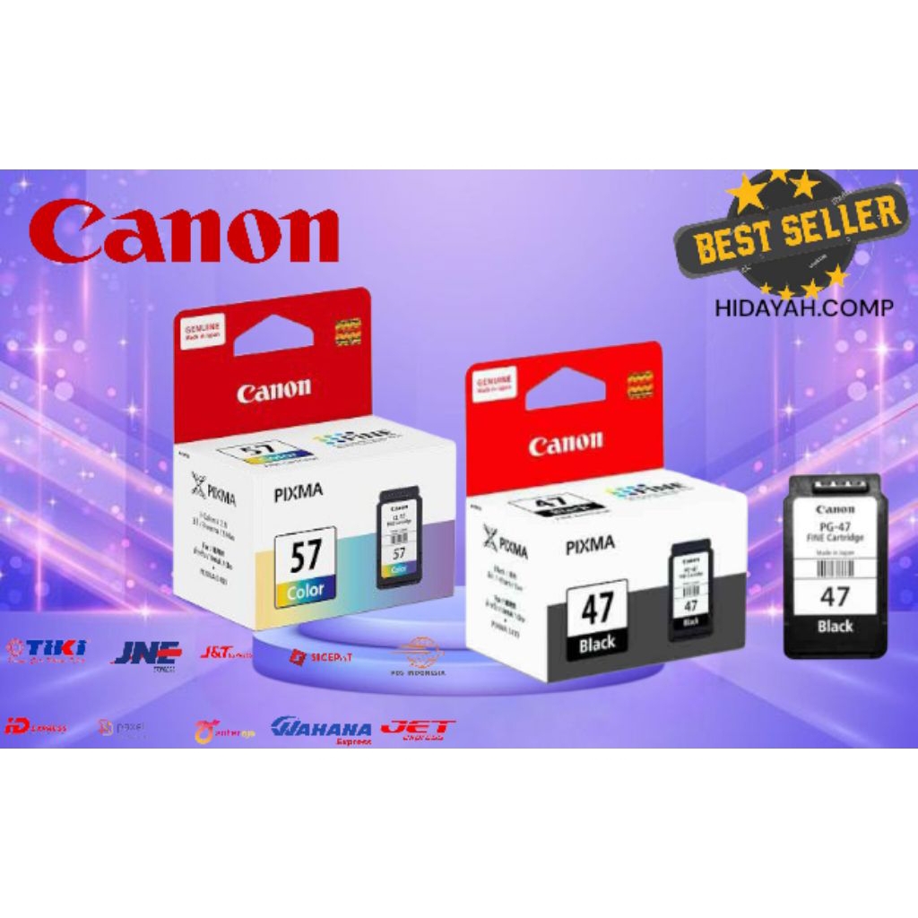 Catridge Canon PIXMA 47/57 ( Balck and colour) for printer e400/e410..