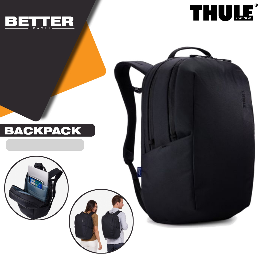 Ransel pria THULE tas backpack kasual traveling pria laptop 15 inch dan tablet 10 inch travel