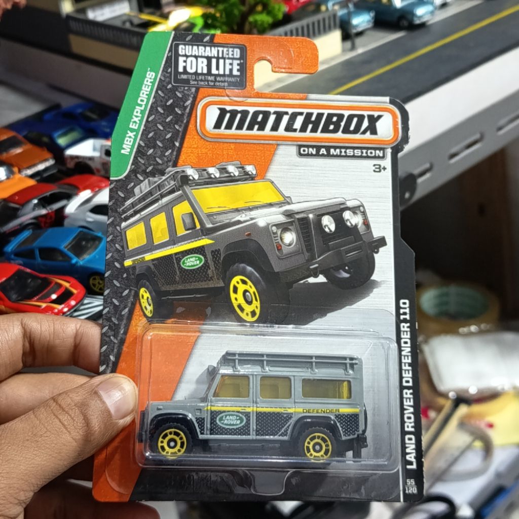 matchbox land rover defender 110 on a mission