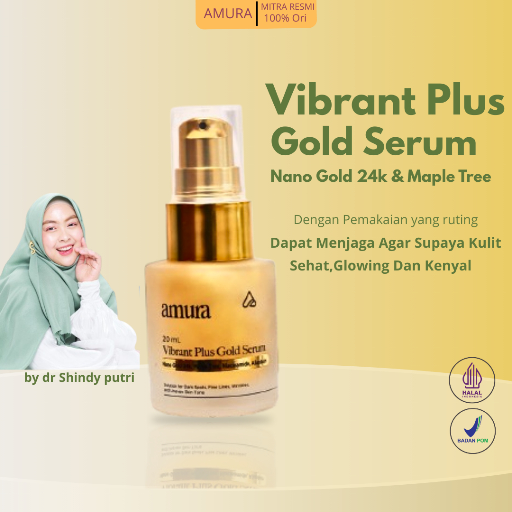 [FLASH SALE 11.11] Amura Gold Serum 20ml Anti-Aging Brightening
