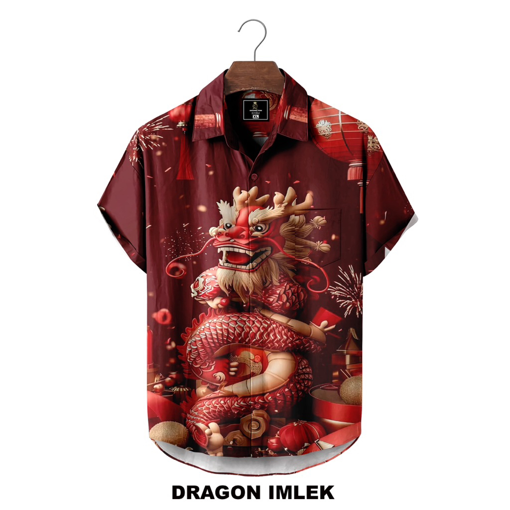 Kemeja Pria - Dragon Imlek