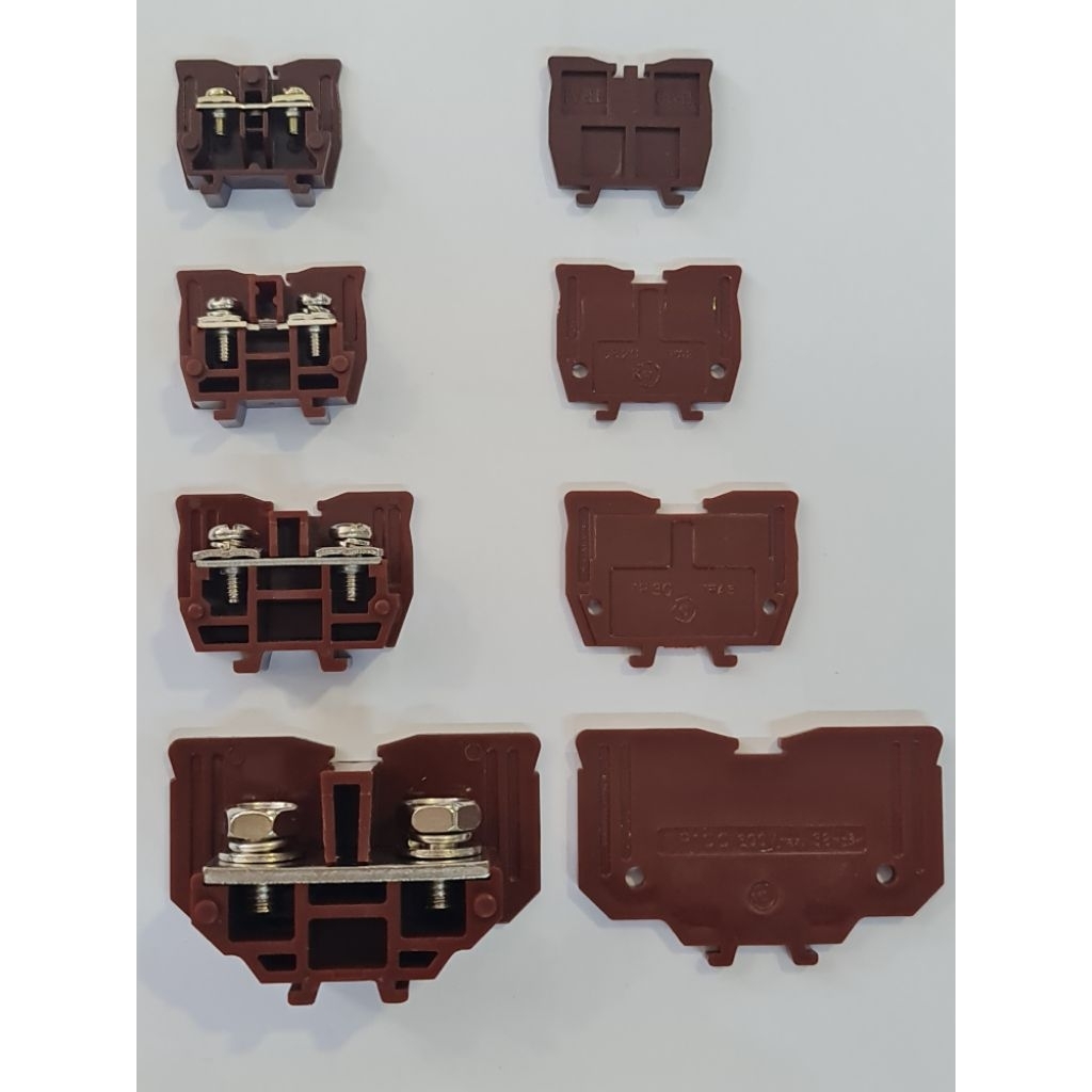 terminal unit TR / terminal blok model kasuga lengkap dengan end plate TR30