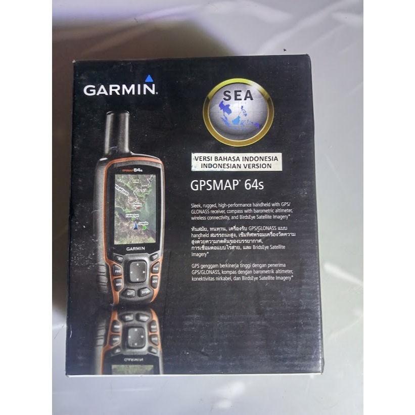 GPS Garmin GPS MAP 64s SEA Versi Bahasa Indonesia (Baru) Original