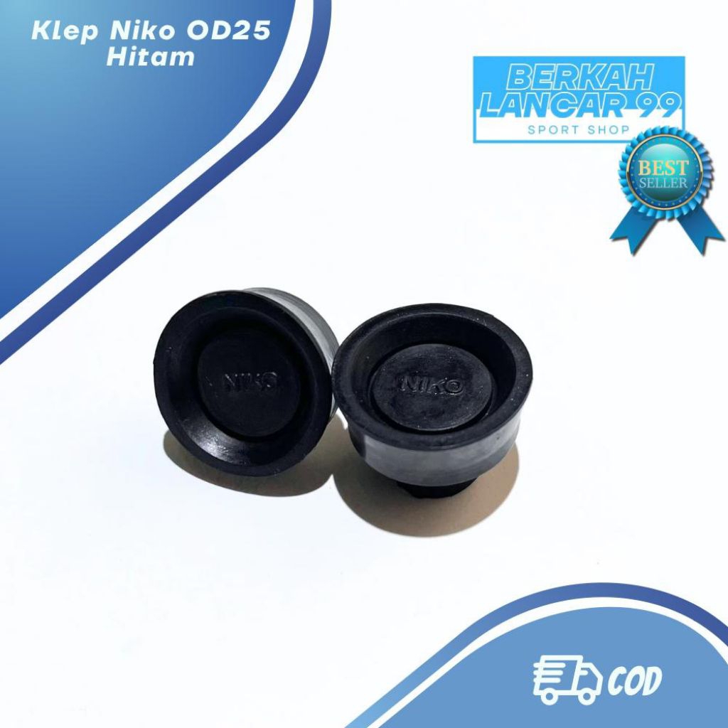 Karet Pompa Niko Besar - Klep Niko Hitam - OD 25 Hitam