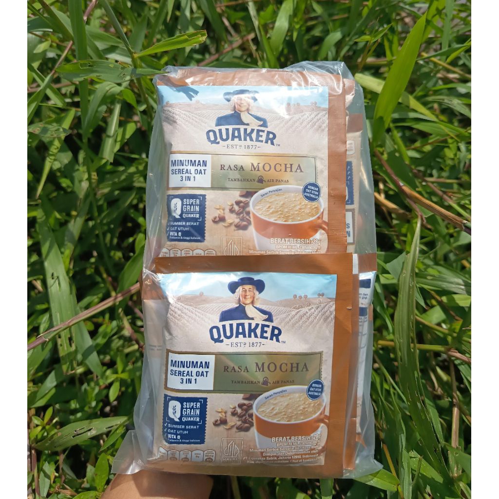 Quaker 3in1 Oatmeal Instant 28 Gram (10 Sachet)