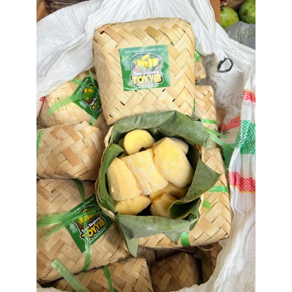 Tape singkong mentega kemasan per besek