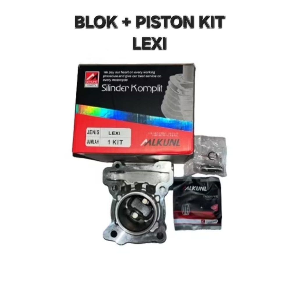 CYLINDER BLOK BLOCK PLUS PISTON KIT LEXI MLKUNL