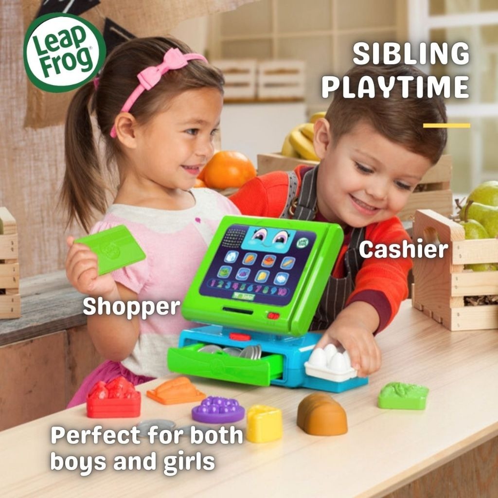 Promo!!! Leapfrog Count Along Cash Register Interactive Grocery Shopping Role Play Cashier Learn