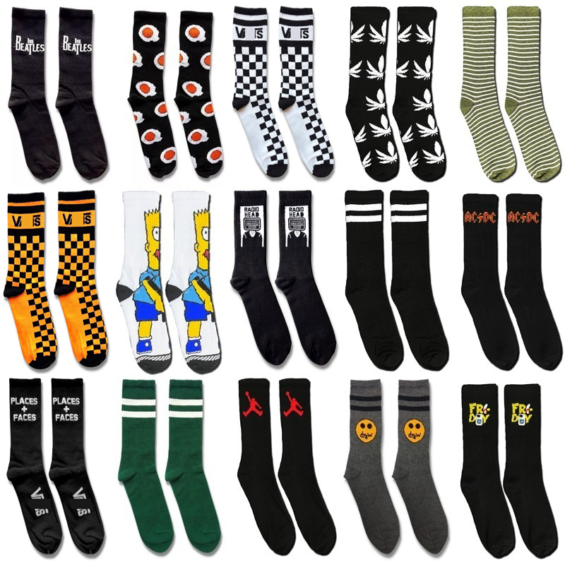 Kaos Kaki OLDSCHOOL MOTIF SKATE  - WIJAYA