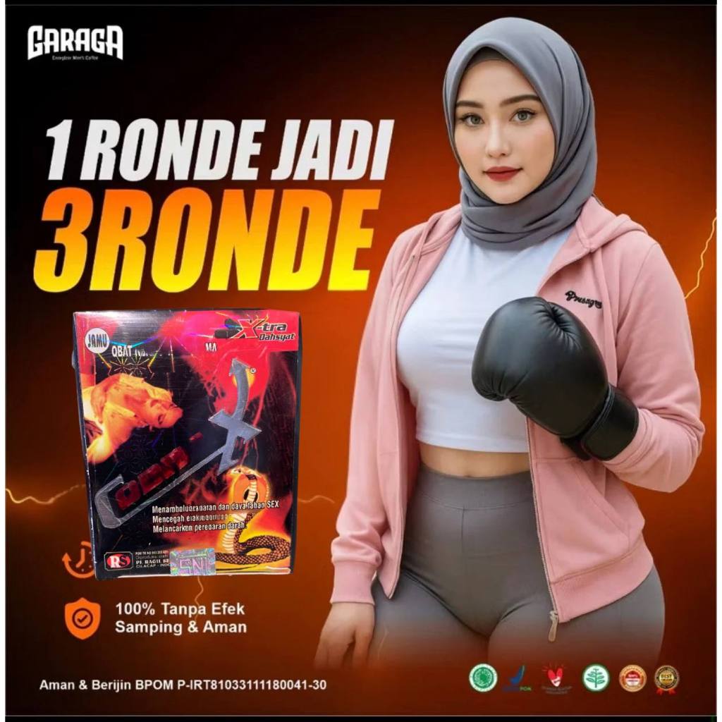 GARAGA Gingseng Stamina Pria Kuat KeTahanan Lama Original BPOM Halal Rasa Caramel