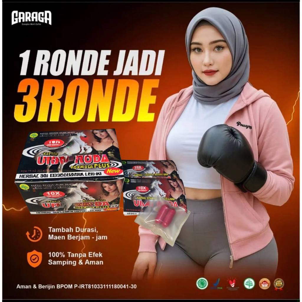 GARAGA Gingseng Stamina Pria Kuat KeTahanan Lama Original BPOM Halal Rasa Caramel
