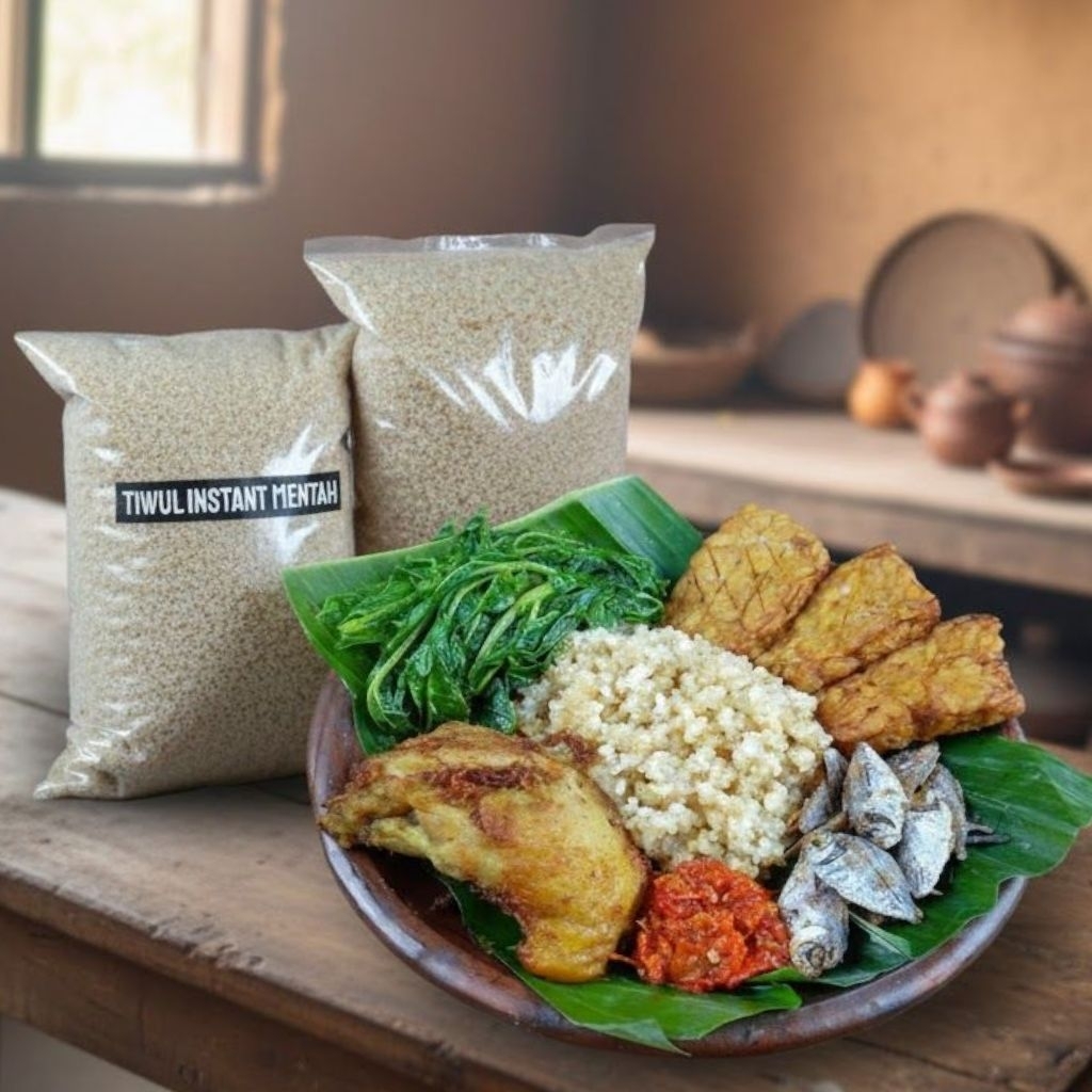 ‎TiwulInstan TiwulCepatSaji Tiwul500gram TiwulKhasGunungkidul MakananTradisional GaplekInstan Gluten