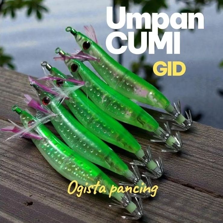 UMPAN MANCING CUMI 5 PCS ( UDANG - UDANG ) AMIS DAN GACOR