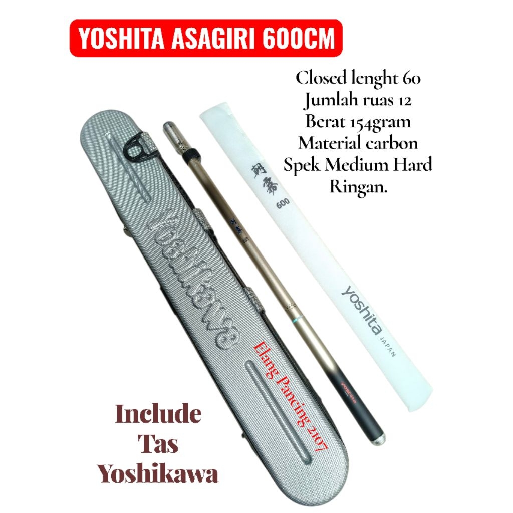 JORAN TEGEK YOSHITA ASAGIRI  600cm Bonus tas Yoshikawa