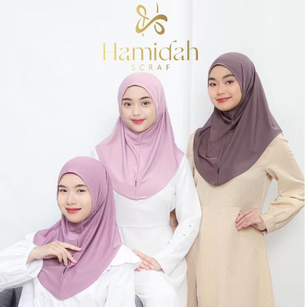 Bergo Hamidah Instan Oval Non Pad Size S (Makassar)