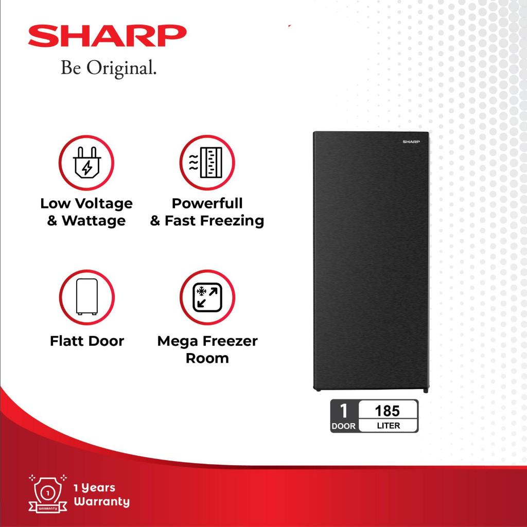 SHARP Freezer FJM 198A 8 Rak 185 Liter Kulkas Batu Es