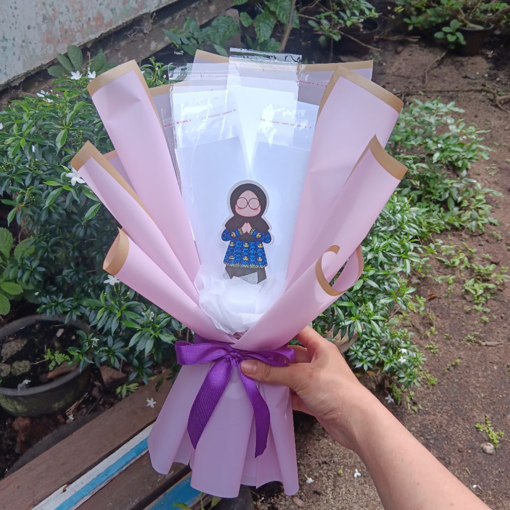 Buket uang Kosongan//buket uang kosongan topper guru/wisuda/perpisahan/hadih ulta/buket uang kosonga