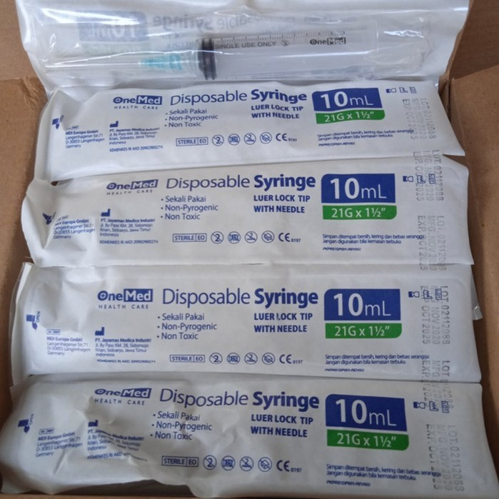 Spuit 10 cc onemed / disposible syringe 10 ml
