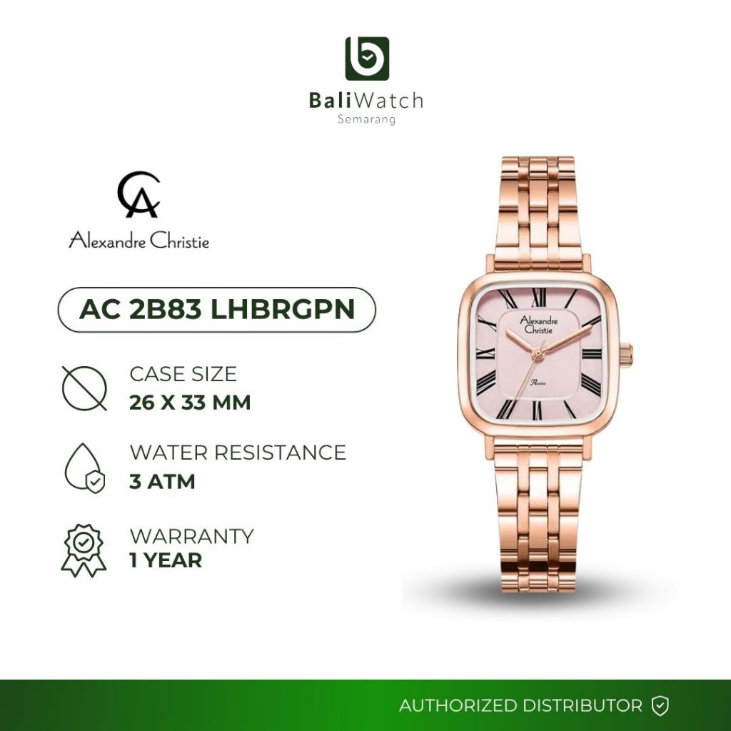 Alexandre Christie AC 2B83 LHBRGPN Jam Tangan Wanita