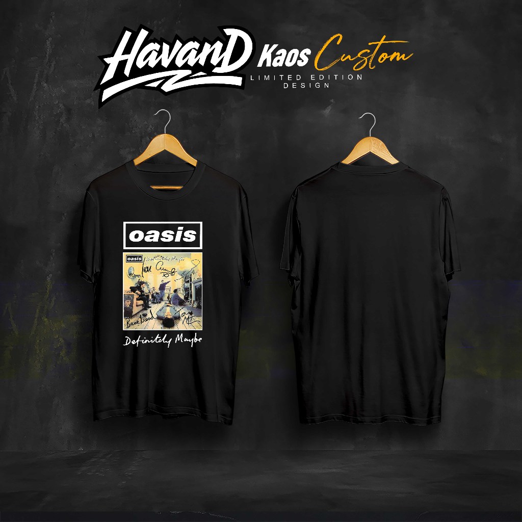 Kaos Band OASIS Oversize 100% Cotton Combed