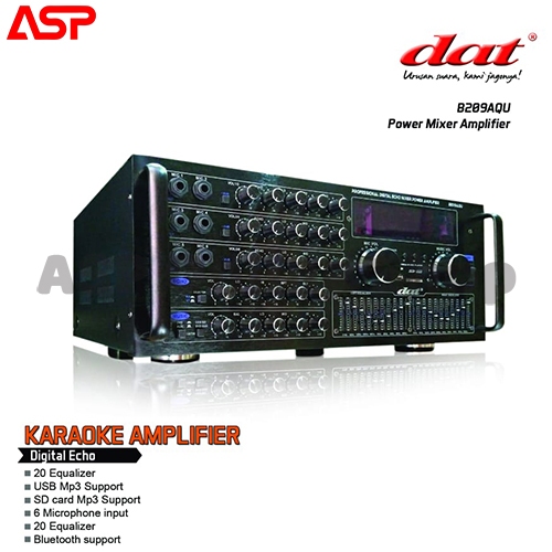 Power Mixer Amplifier Professional Ampli Audio Karaoke DAT B209AQU B 209 AQU