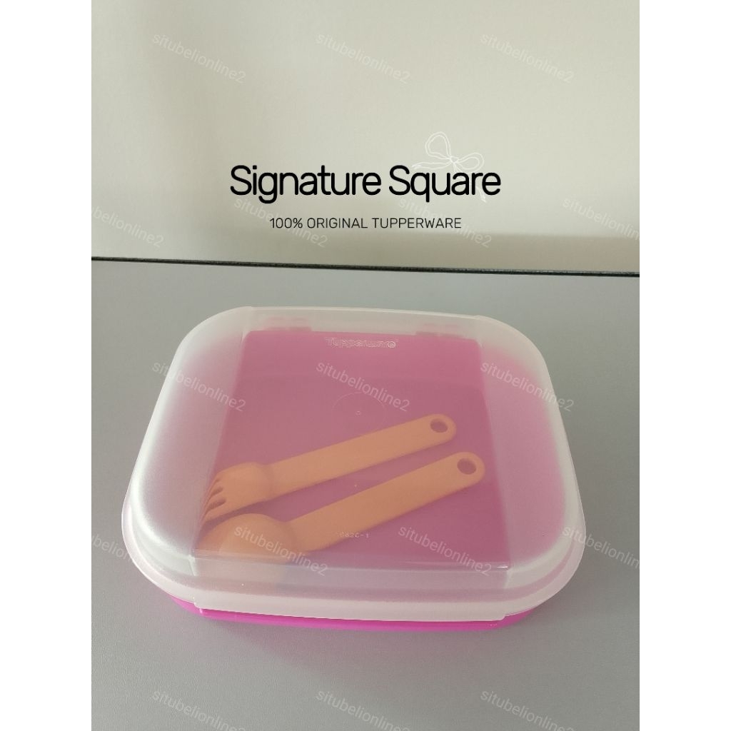 Tupperware Signature Square - Magenta - 1.6 liter