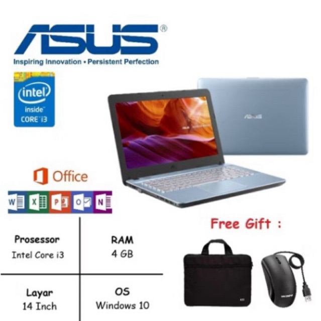 LAPTOP ASUS VIVOBOOK X441 Intel Core I3 || TERLARIS TAHUN 2025 || LAPTOP PELAJAR|| LAPTOP KULIAH