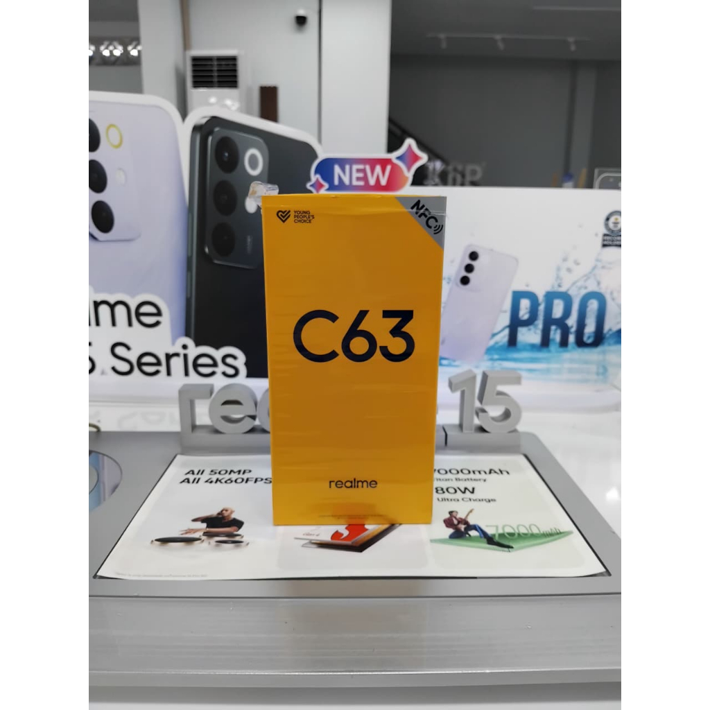 Realme C63 6/128GB Biru Kulit SECOND ORIGINAL 100%