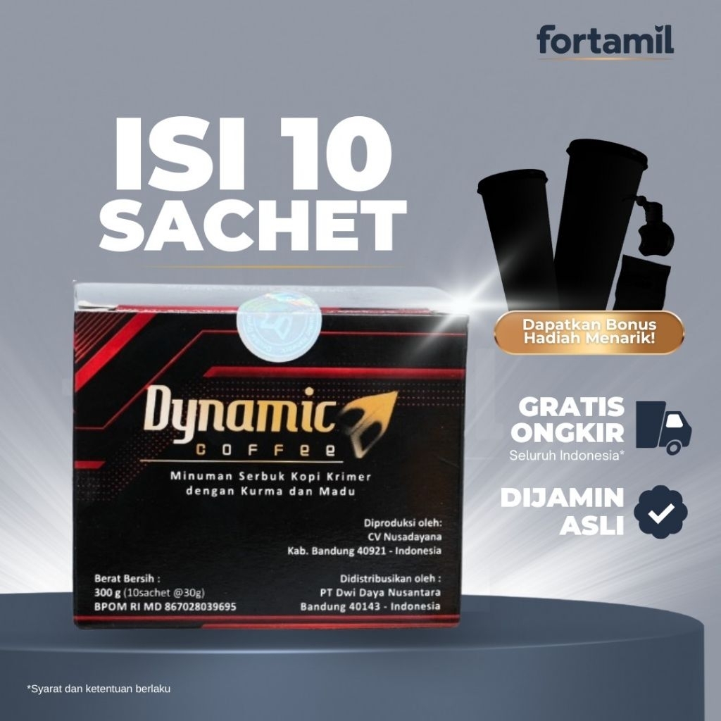 Kopi Herbal Dynamic Ginseng Ready eceran dan Box