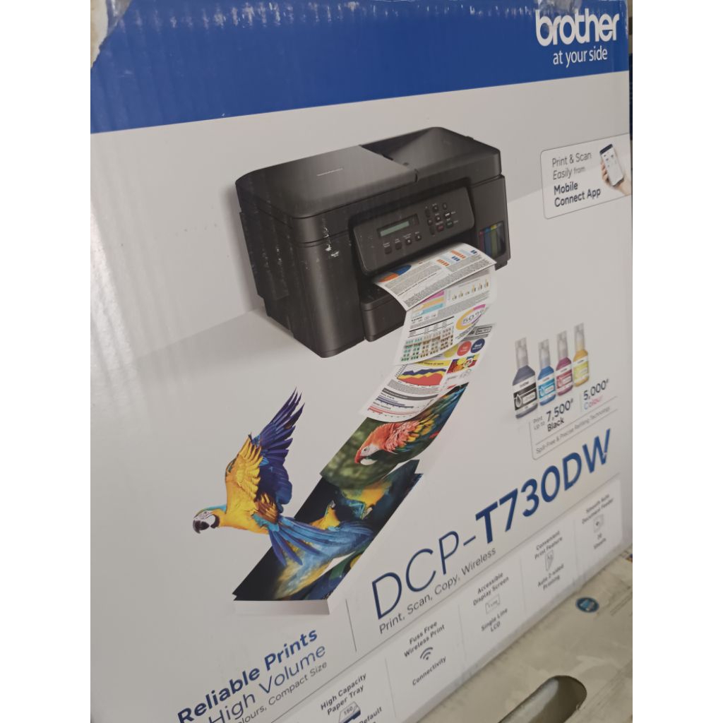 PRINTER BROTHER DCP-T730DW PRINT, SCAN, COPY F4. WIFI