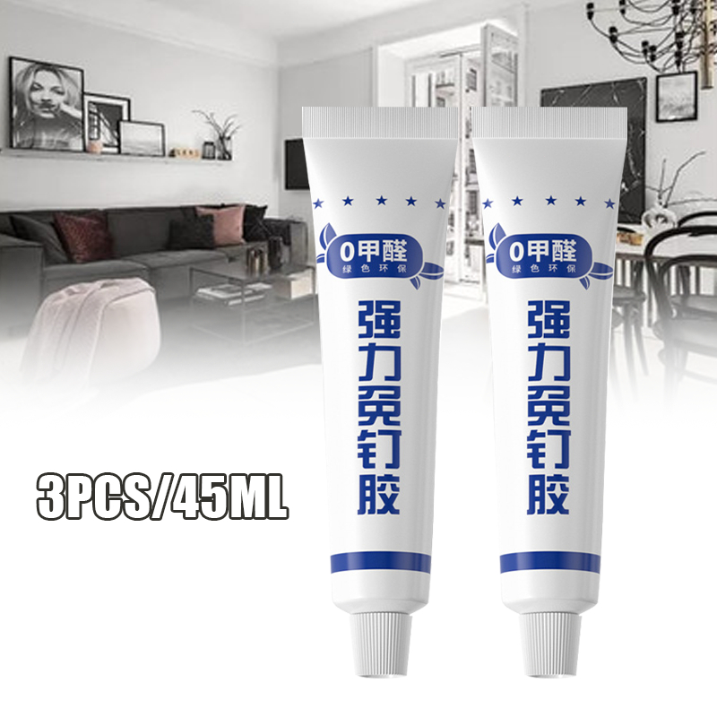 45ml Lem Dinding Cepat Kering dan Kuat Lem Pengganti Sekrup yang Tahan Air dan Anti Jamur Lem Tanpa 