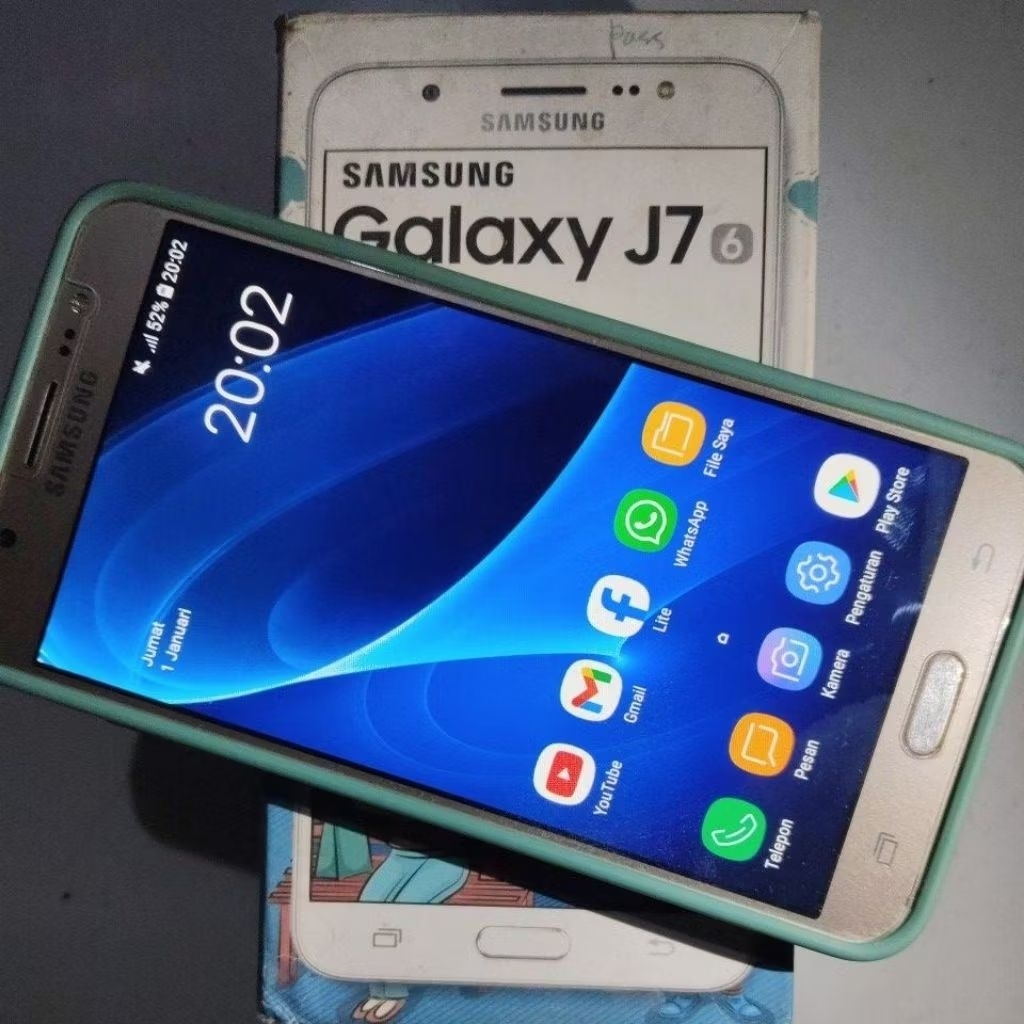 SAMSUNG GALAXY J7 2016 NFC 2/16 SUPER AMOLED EXYNOS 7870 (28nm) FULLSET SECOND [SM-J710FN] (Baca Des