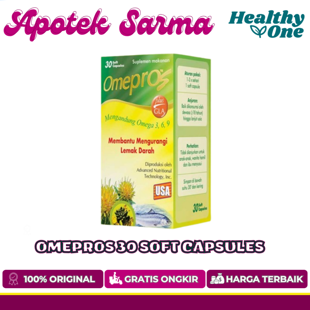 OMEPROS 30 SOFT CAPSULES MENURUNKAN KOLESTEROL