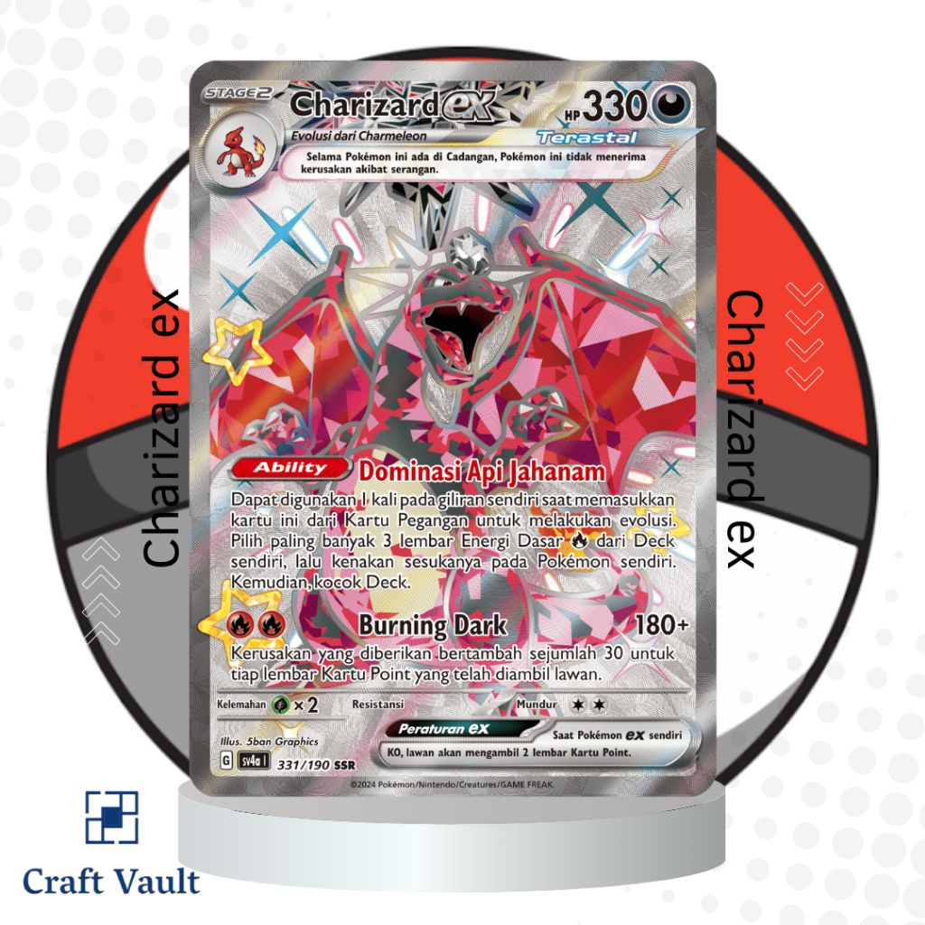 TCG POKEMON IND Charizard ex 331/190 SSR