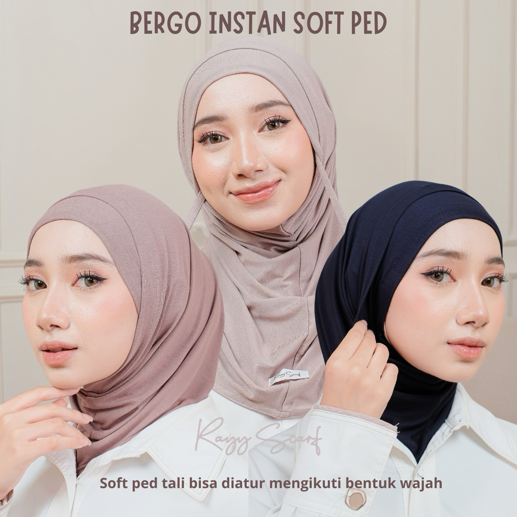 BERGO INSTAN SOFT PET TALI KAOS AIRFLOW RAYY SCARF