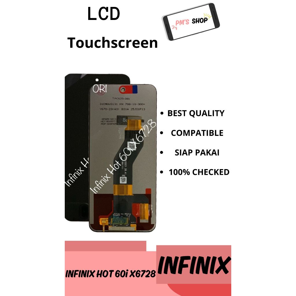 Lcd Touchscreen Infinix Hot 60i X6728