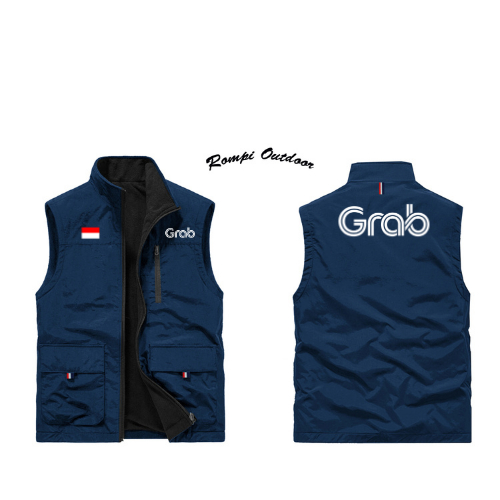 Rompi Vest Grab | Rompi Grab | Jaket Grab Original | Rompi Driver Ojek Grab