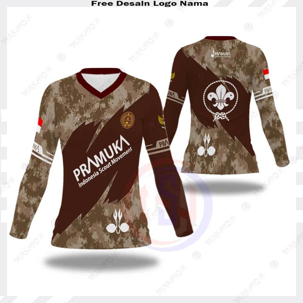 Baju Pramuka | Kaos Jersey Pramuka Pembina Fullprint | Kaos Baju Guru Pramuka Free Custom Nama