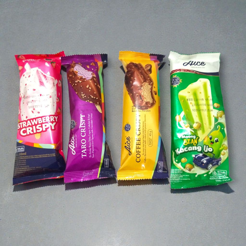 Es Krim Ice Cream Eskrim Aice Coffe Strawberry Crispy Bandung Cimahi