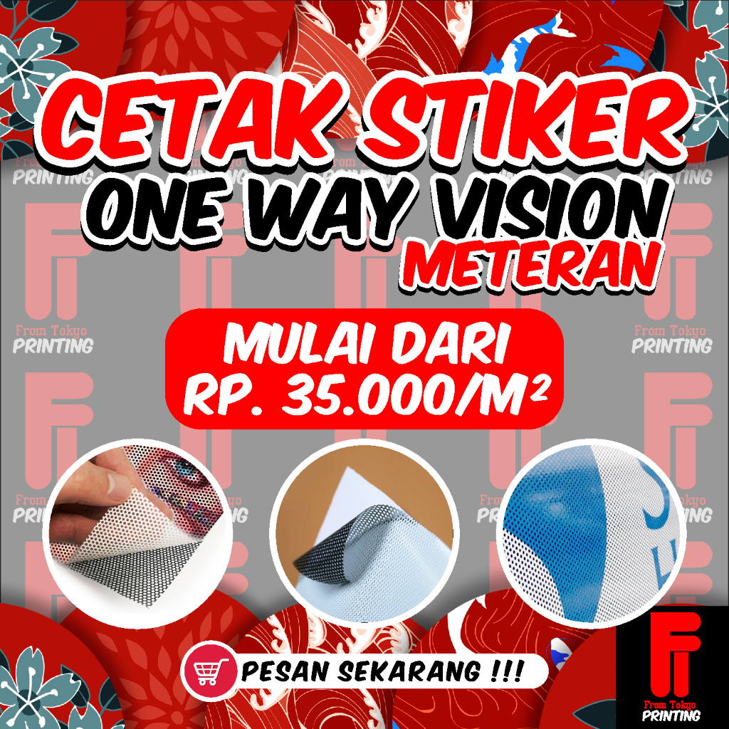 Stiker Kaca Film One Way / Cermin Kaca One Way Film Jendela