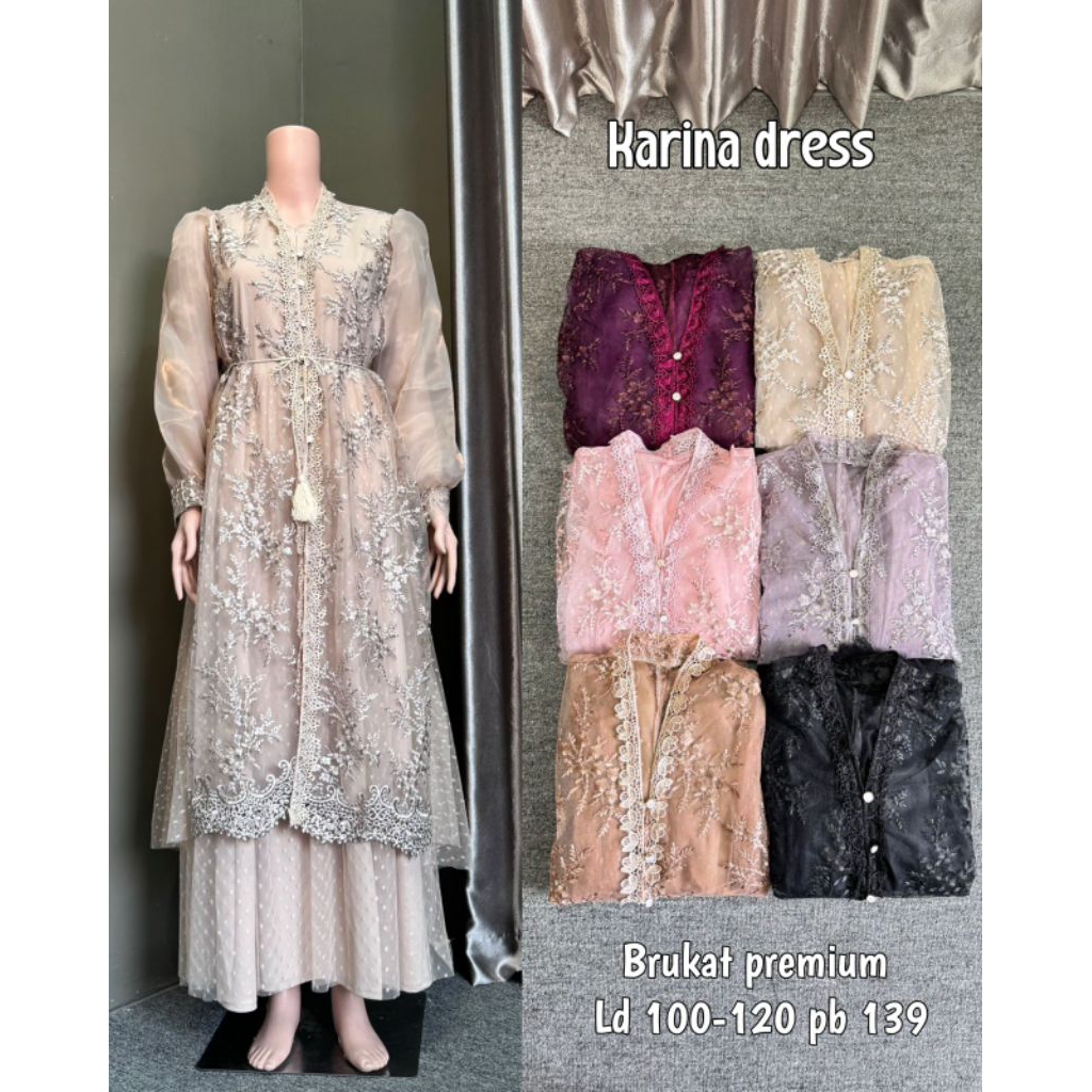 Amaira Brukat Dress || Dress Brukat Simple || Dress Brukat Kondangan
