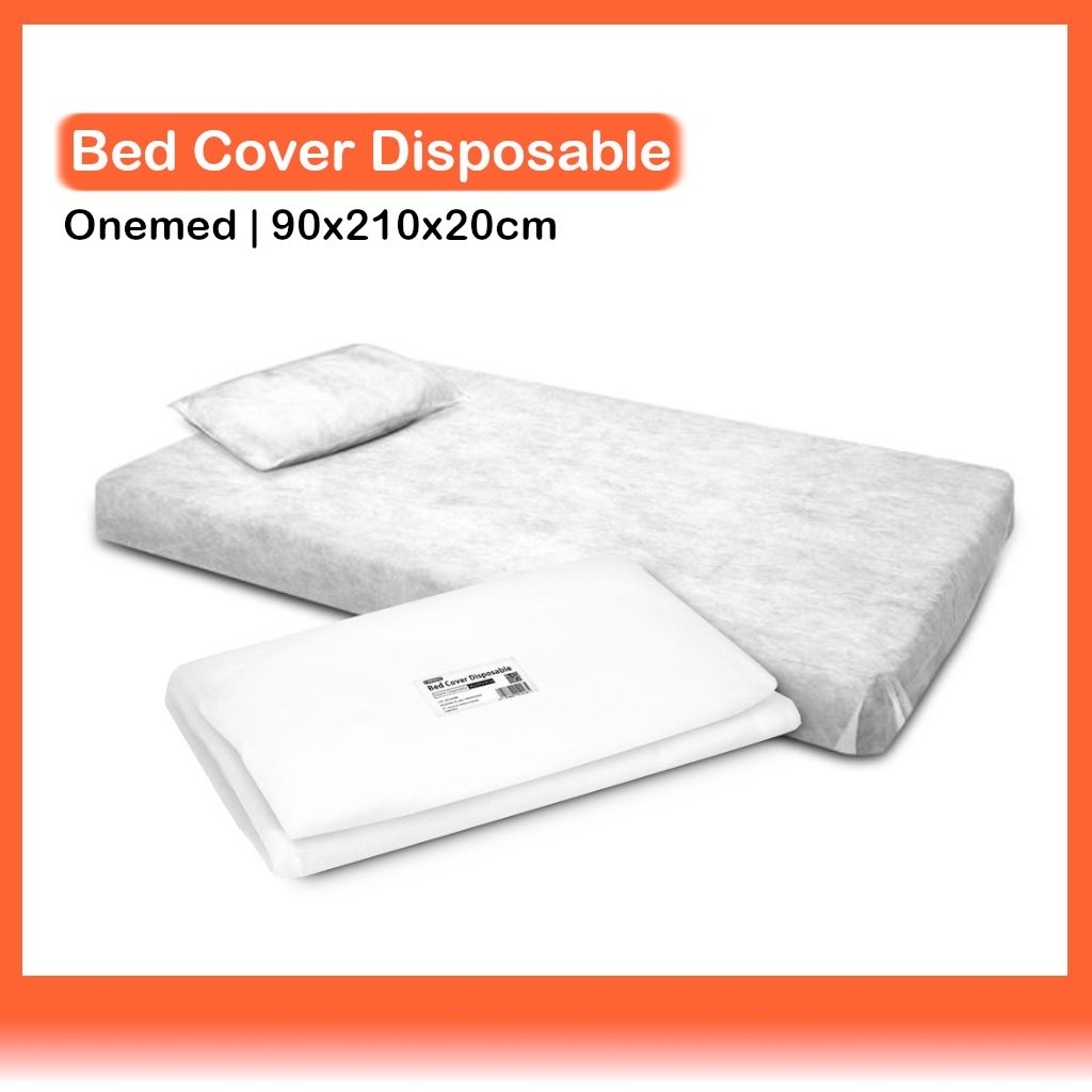 Bed Sheet Cover Non Woven Onemed Bed Cover Disposable Ukuran 90x210x20cm