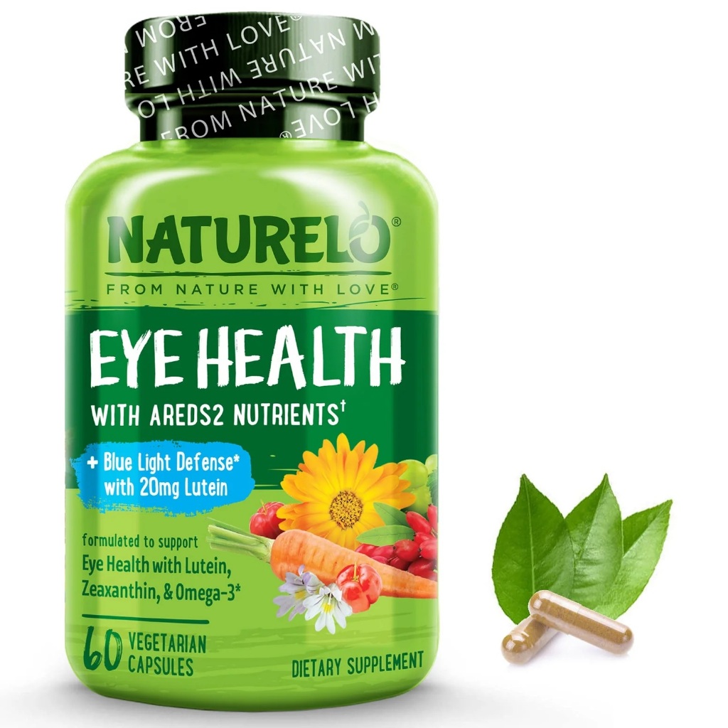 NATURELO - AREDS 2 Formula Vitamins For Eye Health -60 capsules