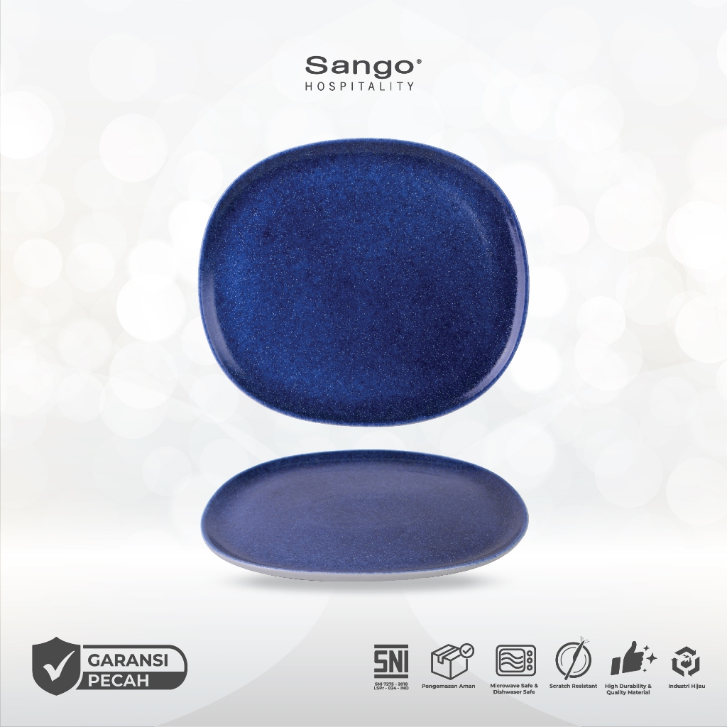 Sango Piring Ora Forio Serving | Dish Saji Alas Besar Dekorasi Premium Estetik SNI