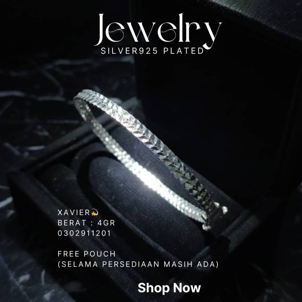 Gelang Tangan Best Seller Asli Perak925 Gelang Wanita FG164