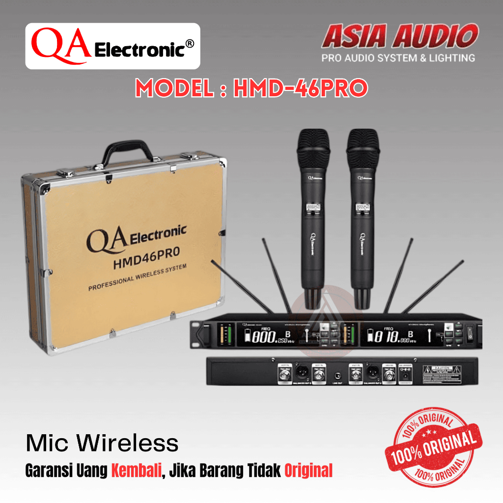 MIC WIRELESS QA ELECTRONIC HMD-46PRO